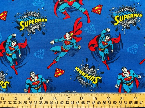 Cotton Quilt Fabric Superman DC Comics Warner Bros. by 1/2 Yard - Picture 2 of 3