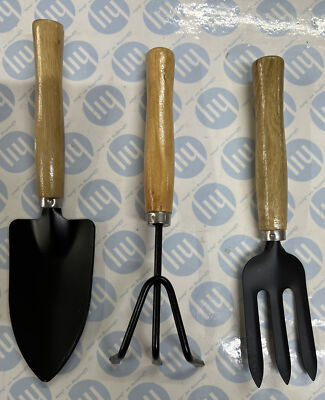 3 tlg Set Mini Gartenarbeit Handwerkzeug Set Grubber Gabel Kelle Schaufel Set Garten