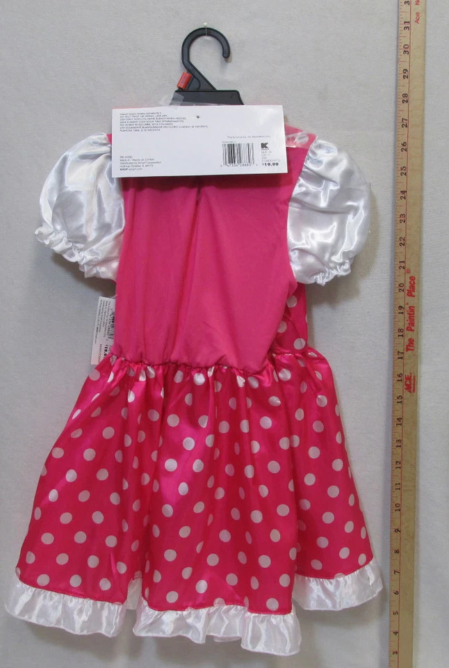 Niña Lil Mouse Minnie Infante Niño Pequeño Disfraz de Halloween Rosa Lunares Talla 4-6 Foto 4 de 4