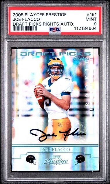 Joe Flacco Playoff Prestige #151 Draft Picks Rights Autograph