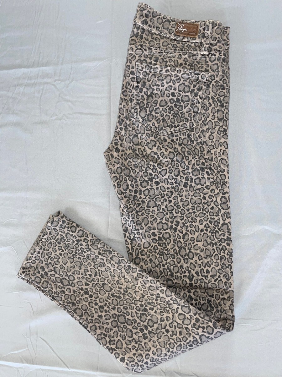 Paige 'Peg Skinny' Lightweight Stretch Leopard Print
