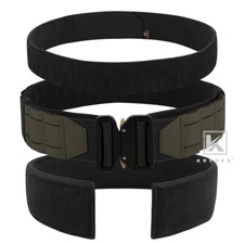 KRYDEX Tactical Battle Belt MOLLE Inner Belt Padded Anti-Slip Pad Ranger Green