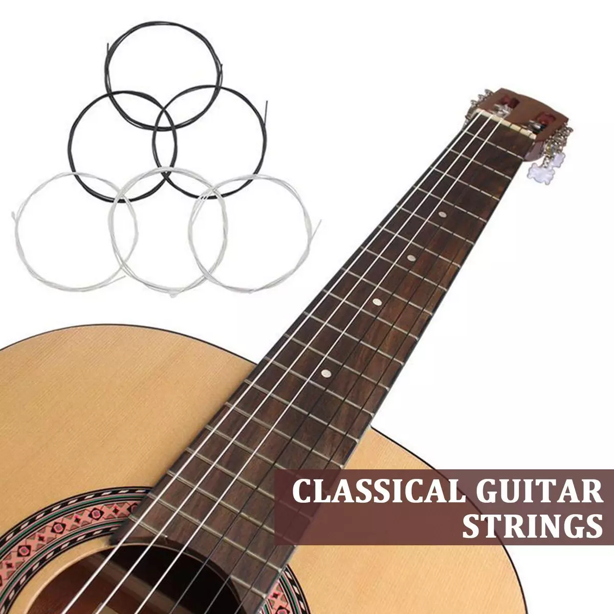 Nylon Classic Guitar Strings 1 set of normal tension strings W9 H8F6