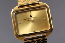 Vintage "EXC+5" Universal Geneve 542129 Gold Hand Winding Men's Watch From JAPAN