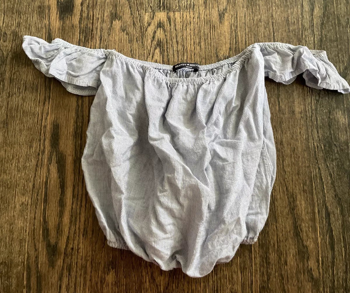 Brandy melville white off the shoulder to sale