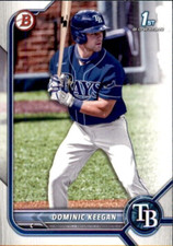 LOT OF 20 2022 BOWMAN DRAFT 1ST BASE PROSPECT BD9 DOMINIC KEEGAN RAYS