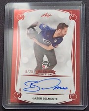 Jason Belmonte Autographed Red Premier Edition 2023 Leaf PBA Card #5/25