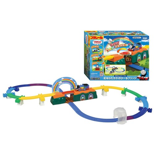 Takara Tomy Plarail Thomas Let's cross the rainbow! Nobiru Bridge Train Toys JP - Picture 3 of 9