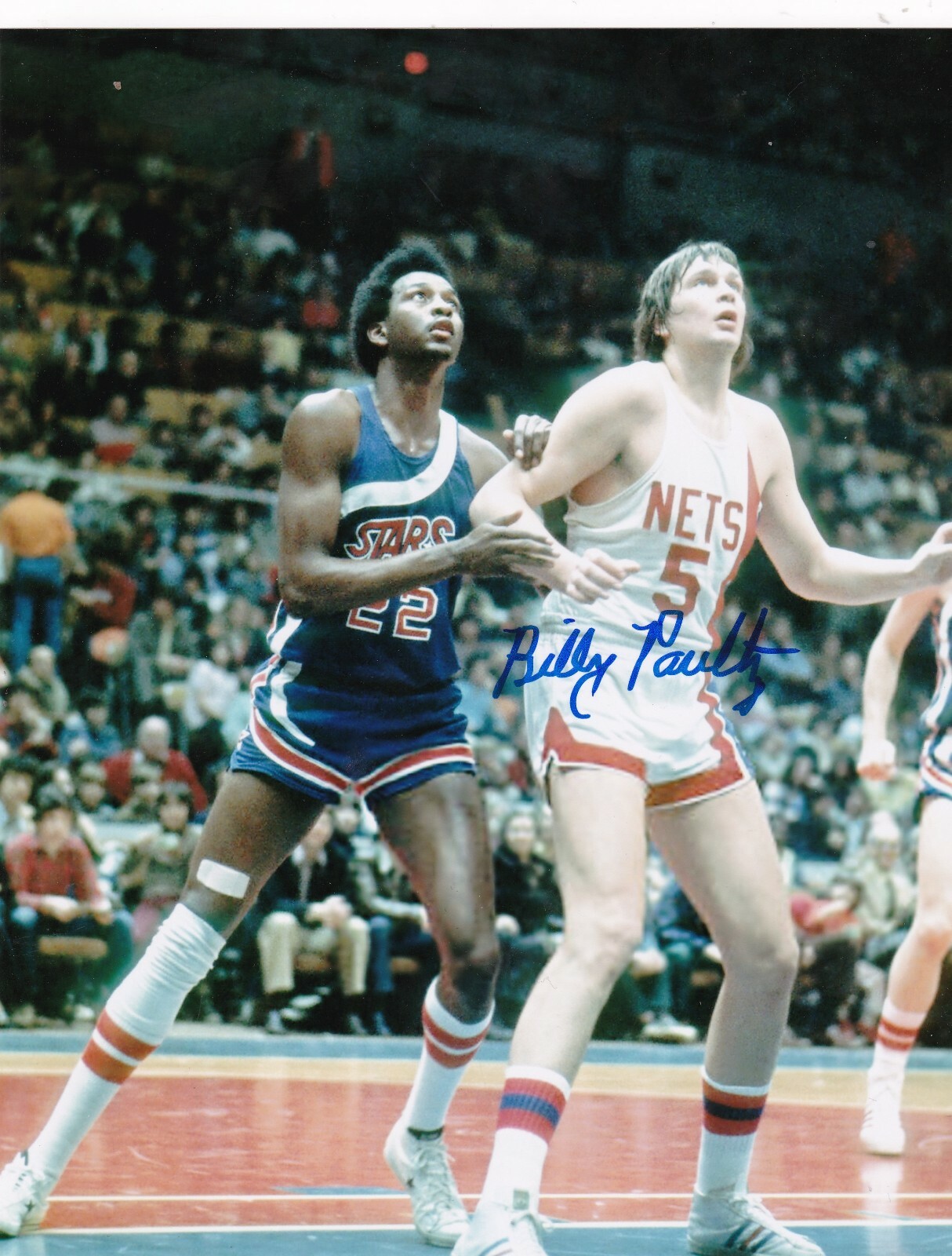 BILLY PAULTZ NEW JERSEY NETS ACTION SIGNED 8x10 