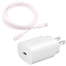 25W Fast Home Charger PD Type-C 10ft USB-C Cable Quick Power Adapter for Tablets