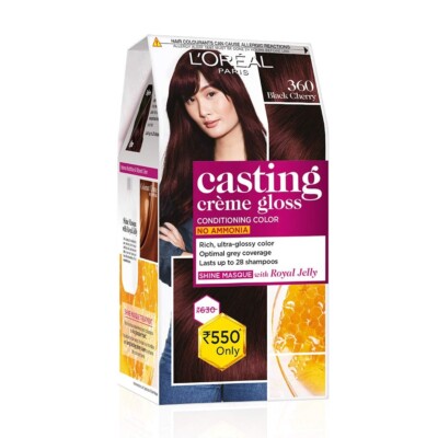 L'Oréal Paris Semi Permanent Hair Colour Crème 360 Black cherry , 87.5g+72ml-