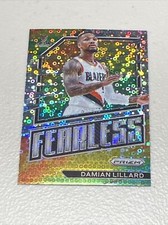 2022-23 Panini Prizm Damian Lillard Fearless Fast Break Disco Silver #17