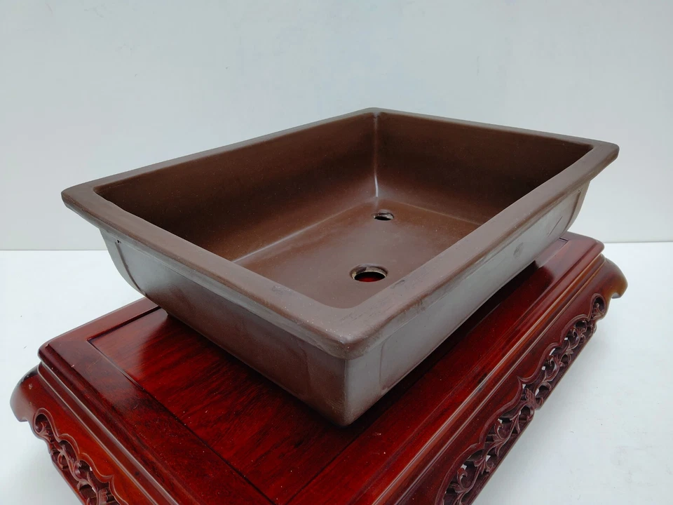 Bonsai Pot Tokoname Rectangular Unglazed Width 16 in. / 40.7 cm - Image 4 of 4