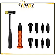 WHDZ 9 pcs Car Dent Repair Hammer Metal Heads Kits Paintless Auto Body Tools