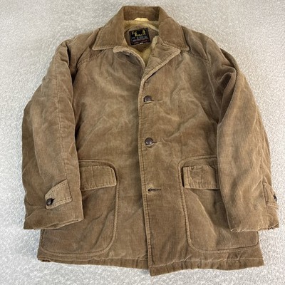 Bud Berma Corduroy Jacket Men s L Vintage Barn Coat Sherpa Lined Chore Coat