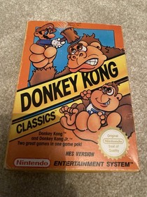 Donkey Kong Classics-Nintendo NES PAL Game CIB Boxed With Protector UK