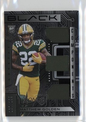 2025 Panini Black Components 167/199 Matthew Golden #RCO-MGN Rookie RC 16hd