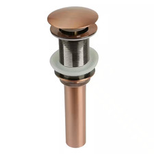 Pop-Up Bathroom Sink Drain without Overflow
