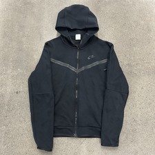 NIKE Tech Fleece Hoodie Men's Full-Zip Sportswear Black Size Medium