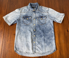 Rocawear Short Sleeve Denim Shirt Size Womens...