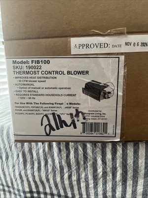 Fan Blower for ProCom and Duluth Forge Gas Fireplaces, Model# FIB100