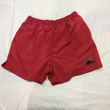 Tommy Bahama Relax Mens Red Nylon Mesh Lined Swim Trunks Board Shorts Size L