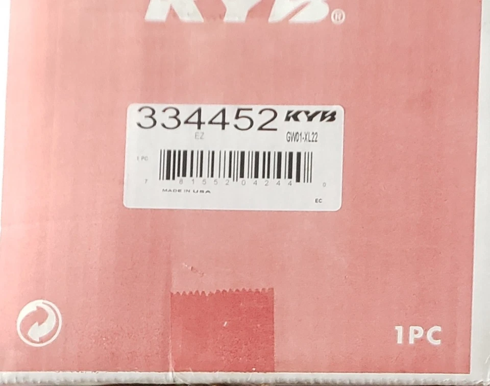 Puntales de gasolina izquierda y derecha KYB 334453 y 334452 Excel-G para Toyota Sienna 2004-2006 Foto 2 de 3