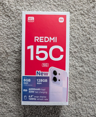 Xiaomi Redmi 15C 5G 128GB 8GB Lila 6,9'' 120Hz NFC 50MP Dimensity 6300