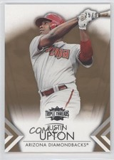 2012 Topps Triple Threads Gold 25/99 Justin Upton #27 0a1