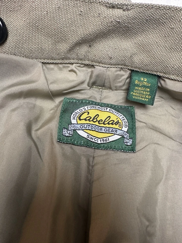 Cabelas Mens 31 Regular Hunting Pants Dry-Plus Waterproof Brush Field Nylon - Image 4 of 4