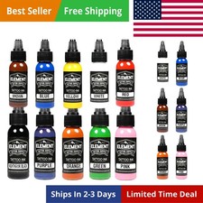 Tattoo Ink Set 10 Colors Bright Pigment Profe...