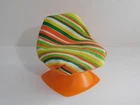 Vtg 1977 Barbie Dream House Furniture Orange & Green Striped Chair USA Made