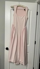 Meshki Sharon Scuba Jersey Midi Dress Ballet Pink Sz M Coastal Fairycore