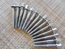 1980s-90s VINTAGE PEARL 16 RACKTOM DRUM /SNARE DRUM T-RODS