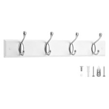 Coat Rack Wall Mount with 4 Hooks - Modern Wall Mounted Coat Rack - Heavy Dut...
