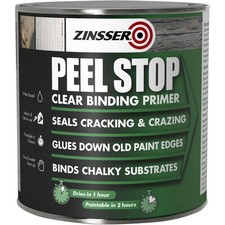 Zinsser Peel Stop Clear Primer Sealer Binder Sticks Down Stops Flaking 2.5L