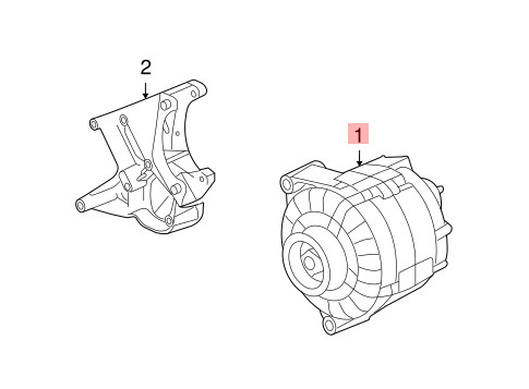 05-13 CHEVROLET CORVETTE C6 ENGINE HAIRPIN HIGH OUTPUT ALTERNATOR ASSEMBLY OEM