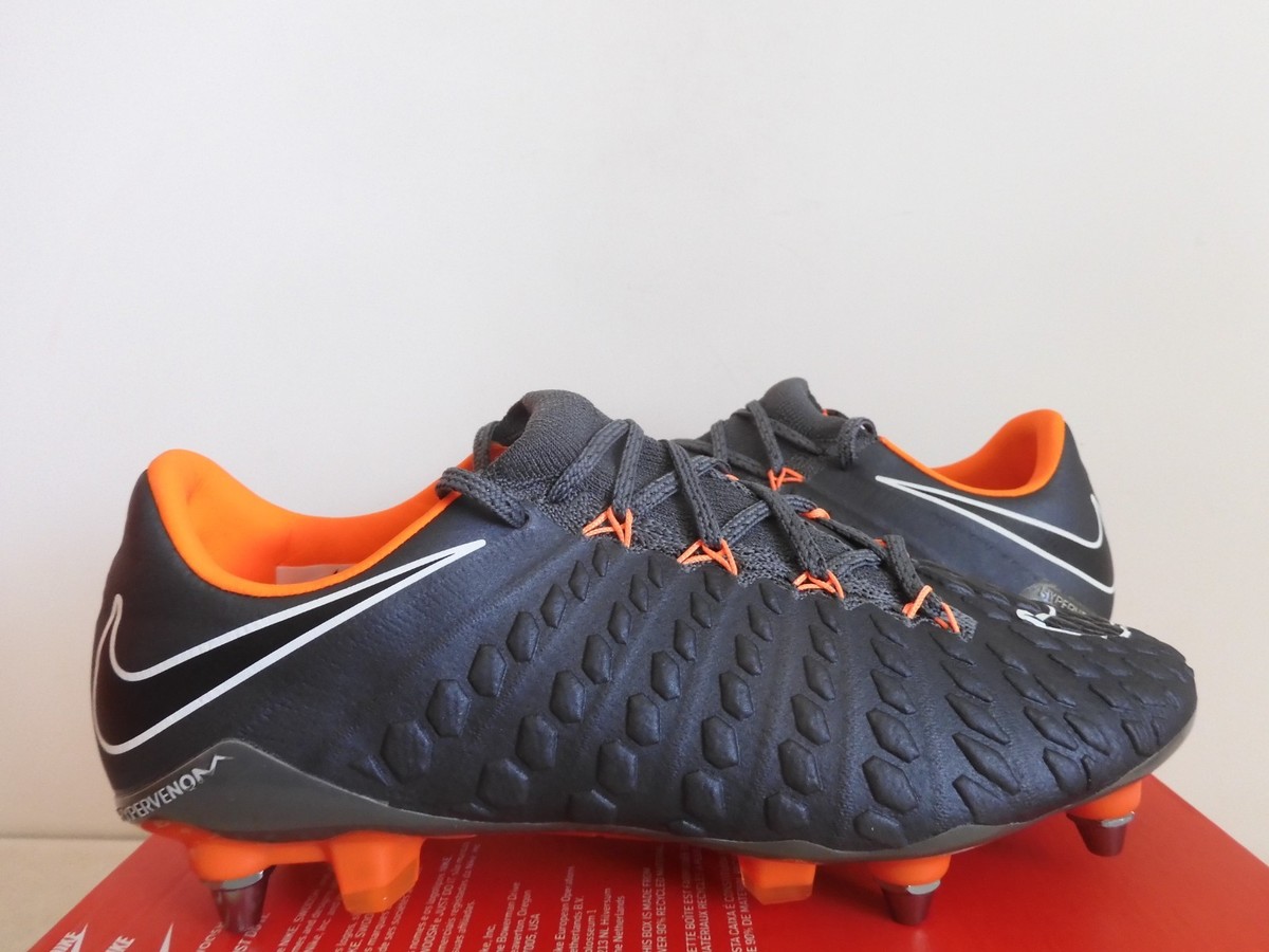Nike Hypervenom Phantom 3 Elite SG-Pro ACC Grey Total Orange Sz