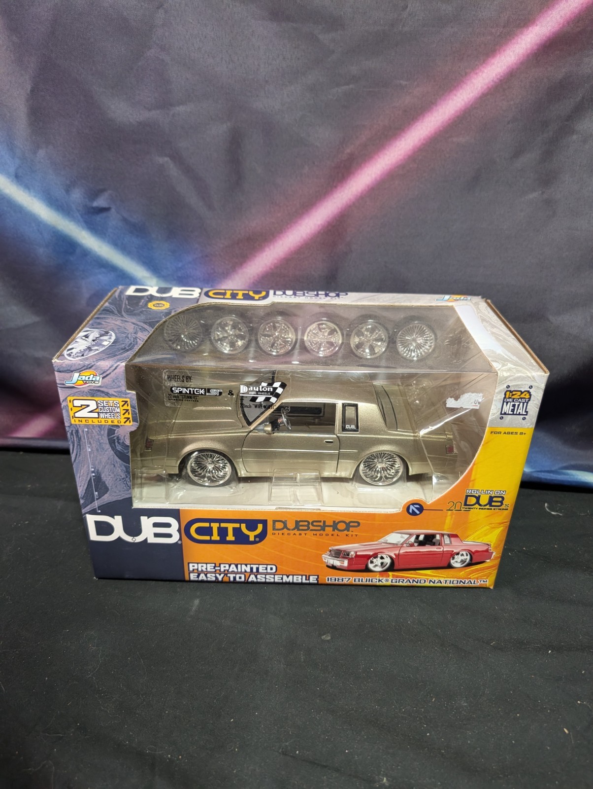 1/24 Jada DUB CITY Shop Kit 1987 Champagne Buick Grand Natio