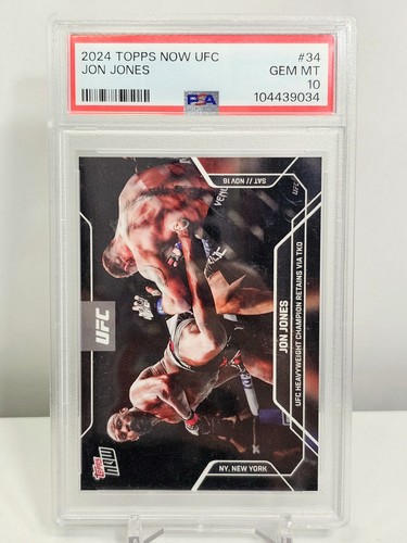 PSA 10 - 2024 Topps Now UFC Jon Jones #34 UFC 309