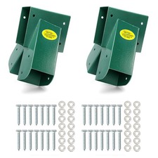 A-Frame 2 Brackets Swing Set Bracket with Mounting Hardware Green