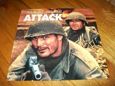 ATTACK Laserdisc LD EXCELLENT CONDITION RARE GREAT FILM JACK PALANCE W/TRAILER
