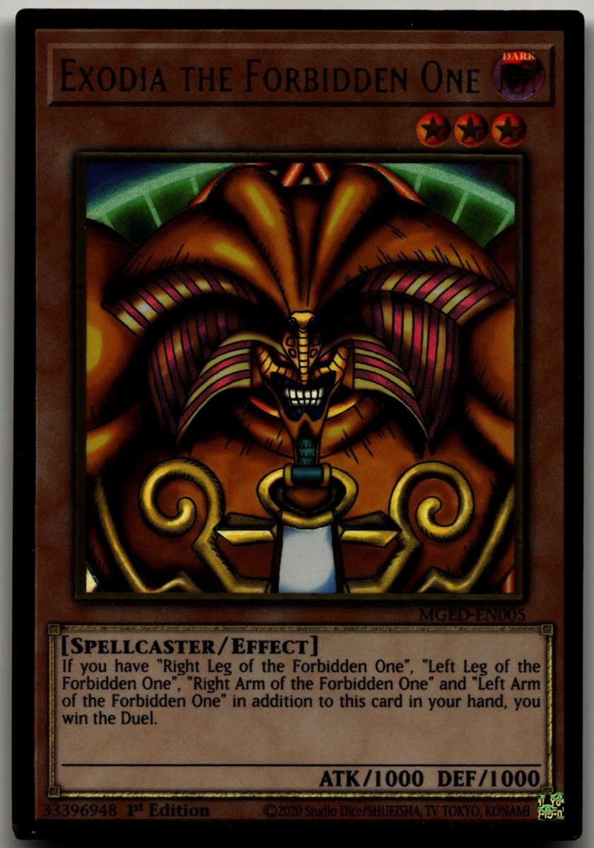 Exodia Secret Rare Yu-Gi-Oh! Exodia The Forbidden One Complete 5-Card Set   Quarter Century Secret Rare MP23 MP24