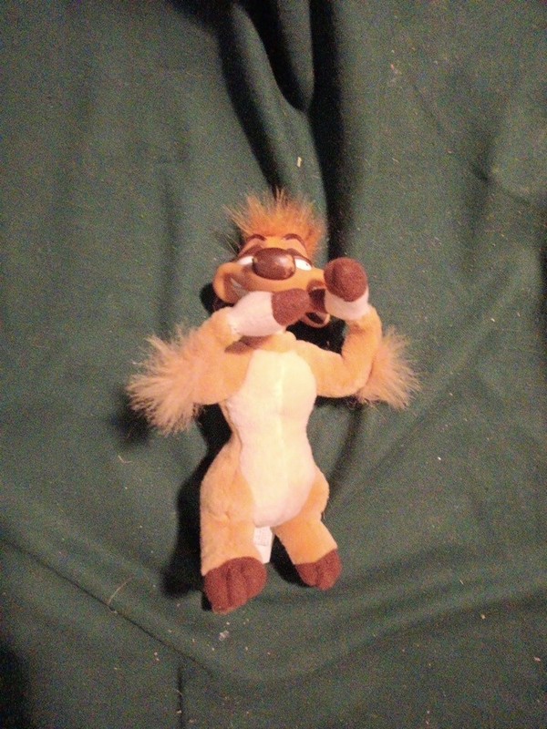 Disney Lion King Timon Plush 1994 Doll Stuffed Animal Toy Posable Mattel 9"