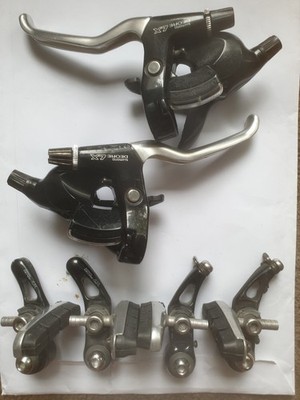 vintage SHIMANO LX ST-M563 Schalt-brems Kombo 3×7 fach + LX Canti Bremse BR-M565