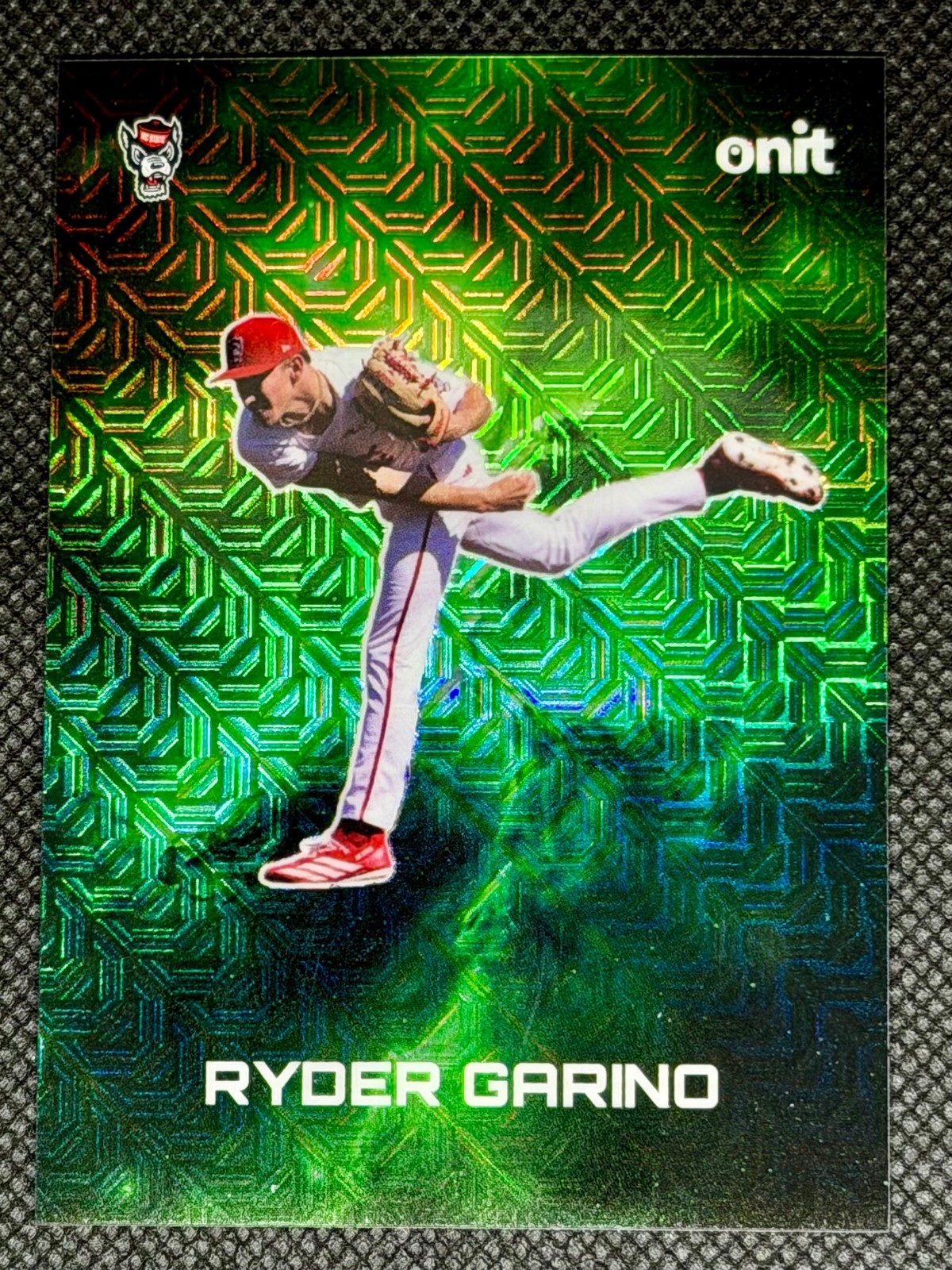 2026 ONIT Athlete Gravity #G-35 Ryder Garino NC State Galaxy Green Mojo