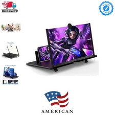 14" Screen Magnifier for Cell Phone, 3D HD Magnifying Projector Screen Enlarg...