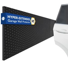 2 PCS H1 Garage Wall Protector Car Door Bumper Guard ToolFree Tool Black