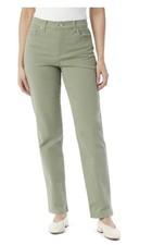 Gloria Vanderbilt Amanda Original Slimming Jean Stonewood  Sage 10 Reg New 52