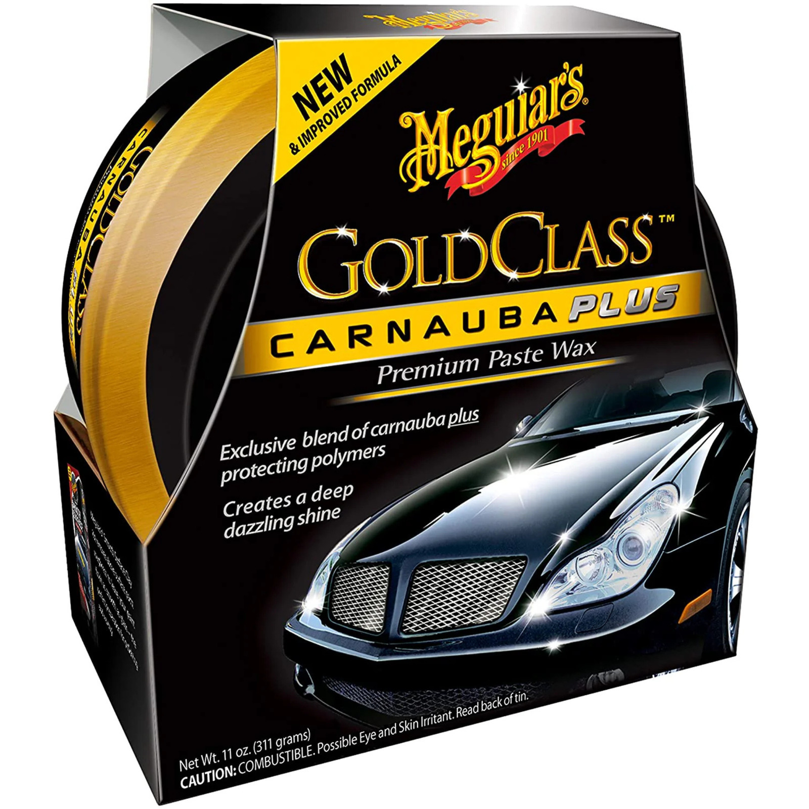 Meguiars Gold Class Carnauba Paste Wax Premium Paint Protections Shine 311g